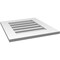 Ekena Millwork Vertical Surface Mount PVC Gable Vent: Functional, w/ 3-1/2"W x 1"P Standard Frame, 20"W x 22"H GVPVE20X2201SF - alternate 5